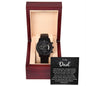 Father's Day Special Gift - Happy Father's Day - Black Chronograph Watch