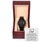 Father's Day Special Gift - Happy Father's Day -  Black Chronograph Watch