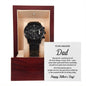 Father's Day Special Gift - Happy Father's Day -  Black Chronograph Watch