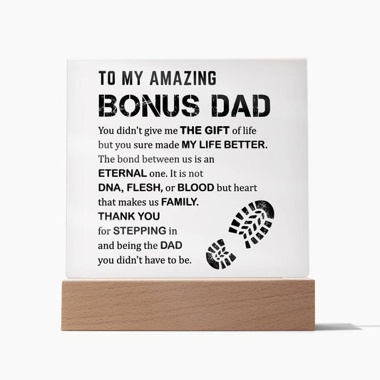 Father's Day Special Gift - Happy Father's Day - Acrylic Square Plaque