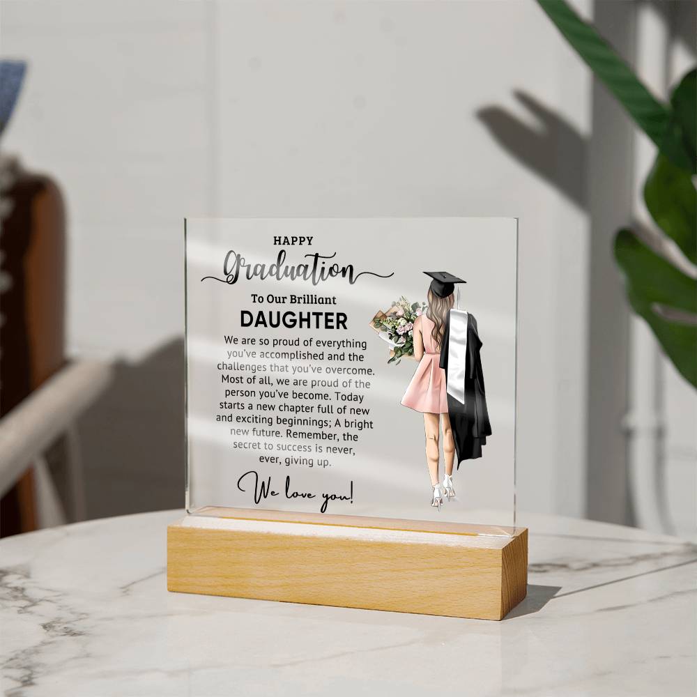 Best Graduation Gift for daughter - Catalog image Acrylic Square Plaque