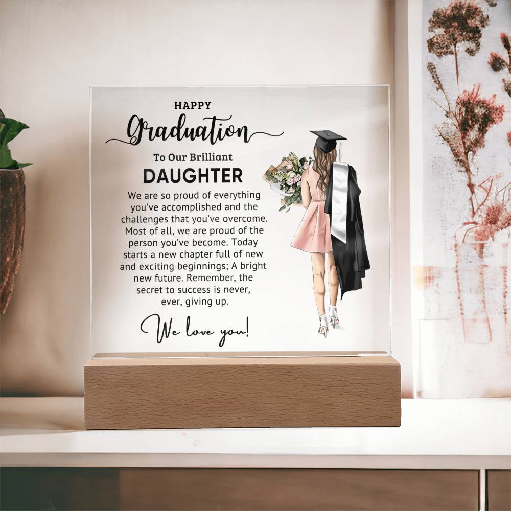 Best Graduation Gift for daughter - Catalog image Acrylic Square Plaque
