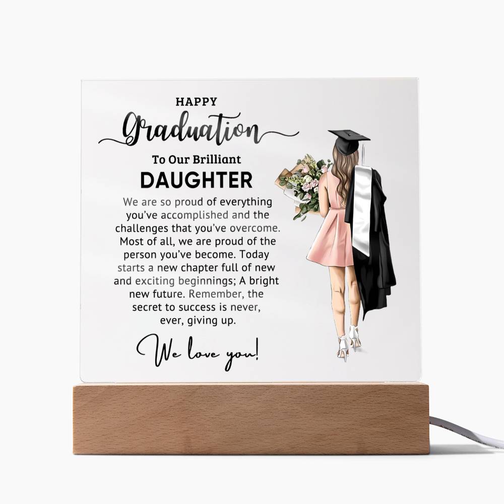 Best Graduation Gift for daughter - Catalog image Acrylic Square Plaque
