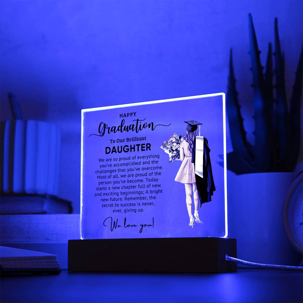 Best Graduation Gift for daughter - Catalog image Acrylic Square Plaque