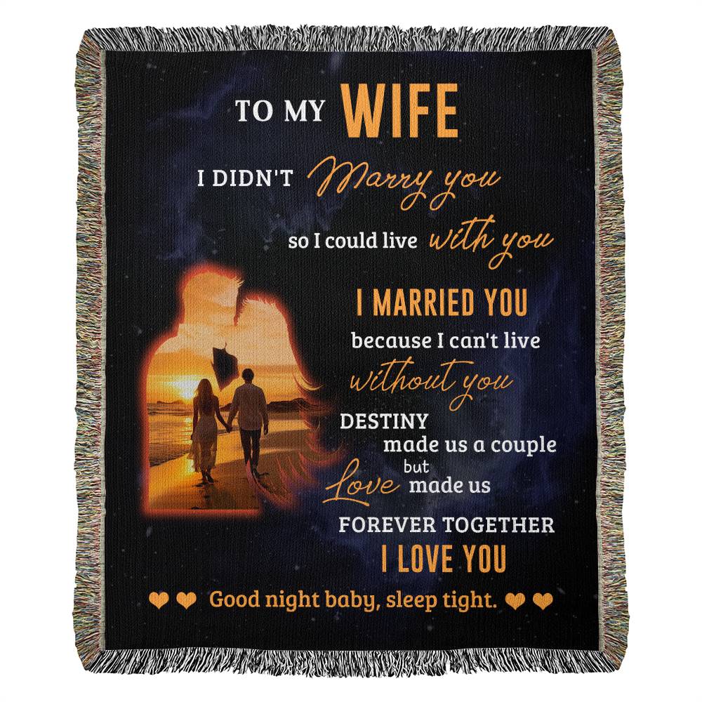 Wife blanket from husband sale