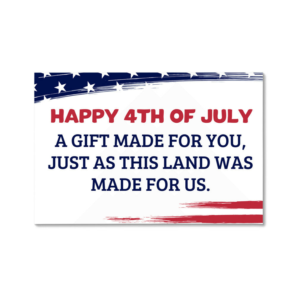 Happy 4th of July - Gallery Wrapped Canvas - USA  Independence Day