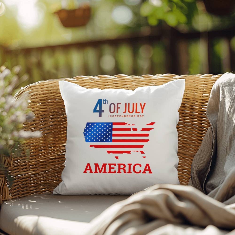 4th of July - America - Pillow - Indoor and Outdoor Pillow - USA Independence Day