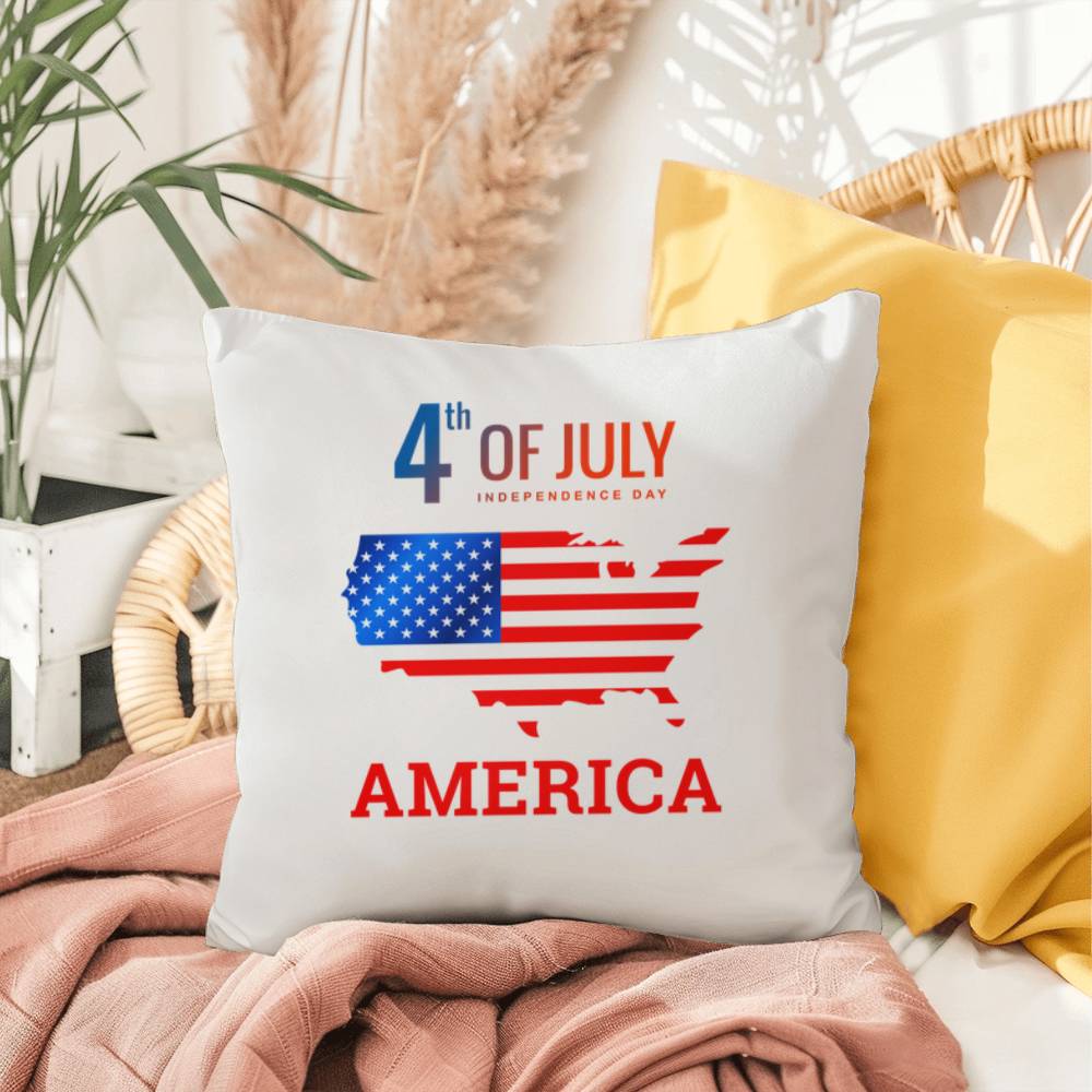 4th of July - America - Pillow - Indoor and Outdoor Pillow - USA Independence Day