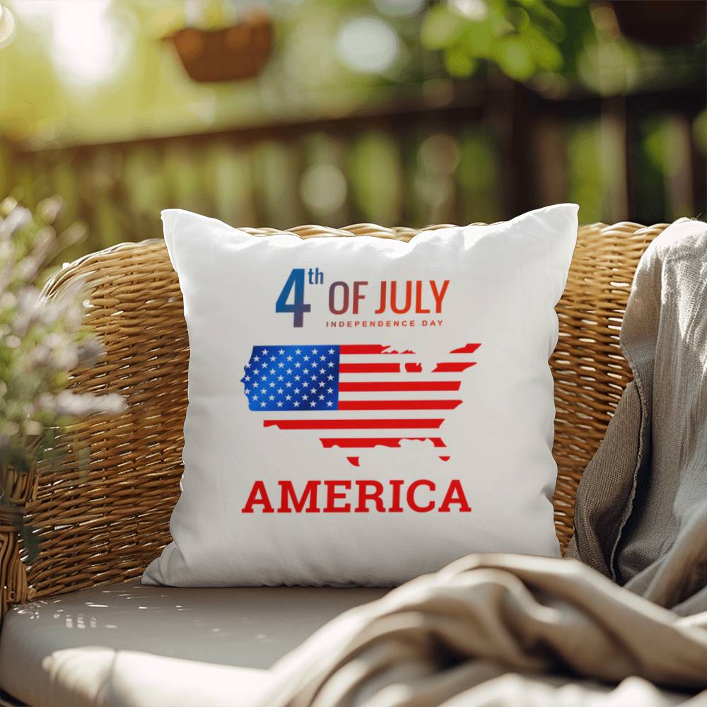 4th of July - America - Pillow - Indoor and Outdoor Pillow - USA Independence Day