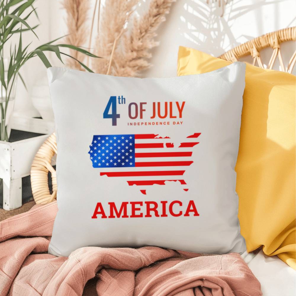 4th of July - America - Pillow - Indoor and Outdoor Pillow - USA Independence Day