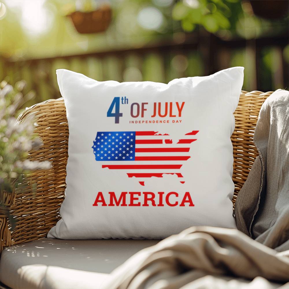 4th of July - America - Pillow - Indoor and Outdoor Pillow - USA Independence Day