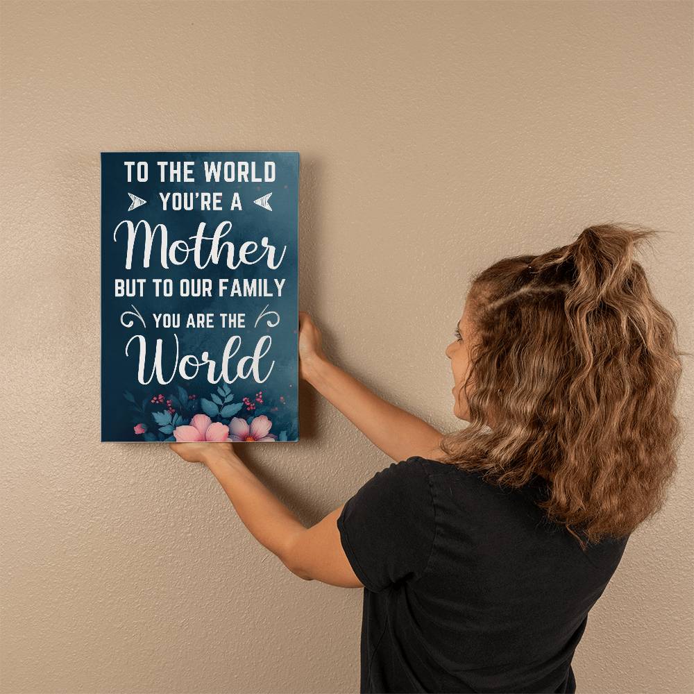MOTHER - HAPPY MOTHER'S DAY - GALLERY WRAPPED CANVAS