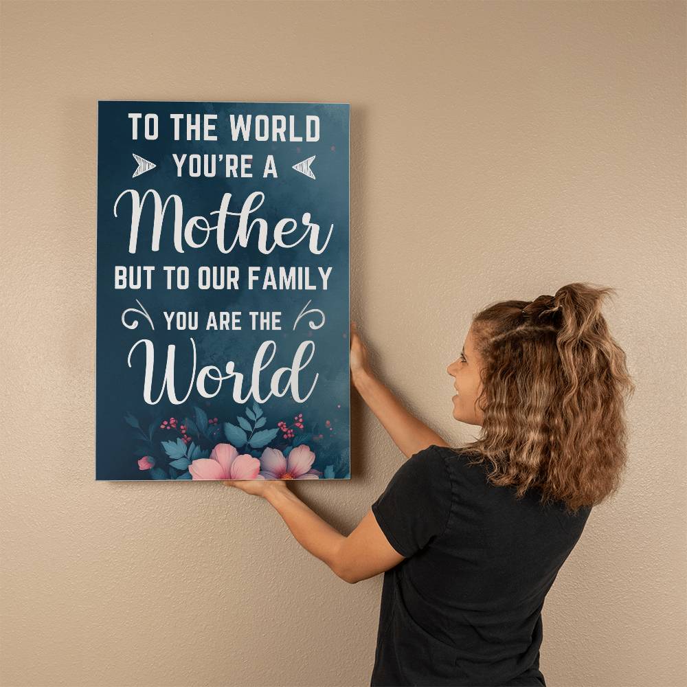 MOTHER - HAPPY MOTHER'S DAY - GALLERY WRAPPED CANVAS