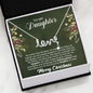 To My Daughter - Christmas Gift - Scripted Love Necklace