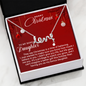 To My Bonus Daughter - Christmas Gift - Scripted Love Necklace