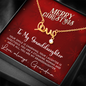 To My Granddaughter - Christmas Gift - Scripted Love Necklace