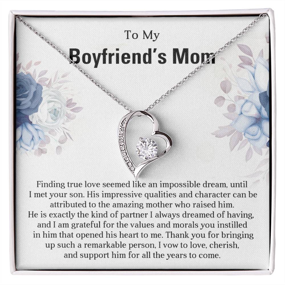TO MY BOYFRIEND'S MOM - HAPPY MOTHER'S DAY - Forever Love Necklace
