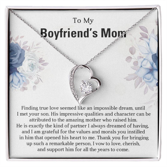 TO MY BOYFRIEND'S MOM - HAPPY MOTHER'S DAY - Forever Love Necklace