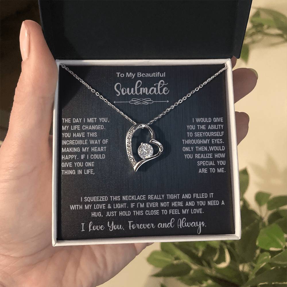Forever Love Necklace Gift for Soulmate, Amazing Gift for Soulmate