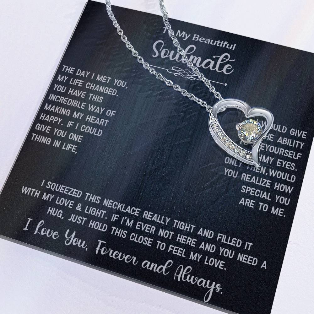 Forever Love Necklace Gift for Soulmate, Amazing Gift for Soulmate