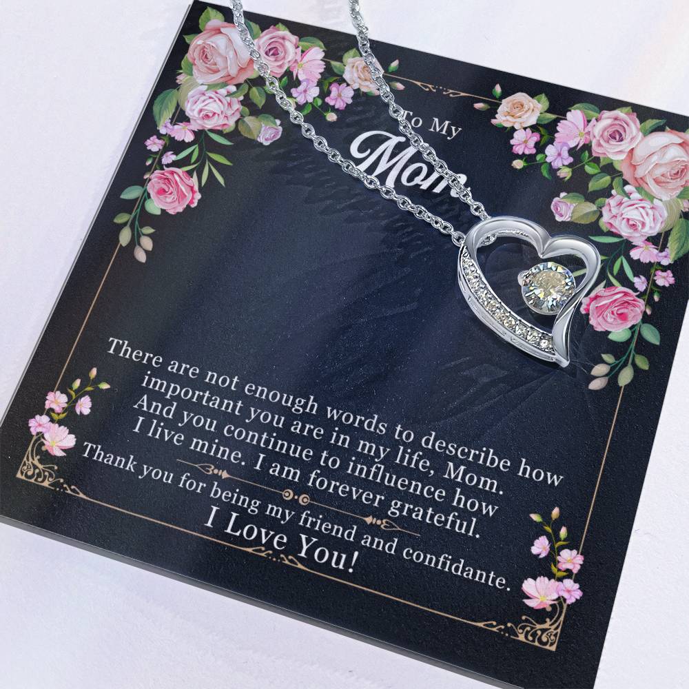 Best gift for Mom - Forever Love Necklace with On Demand Message Card