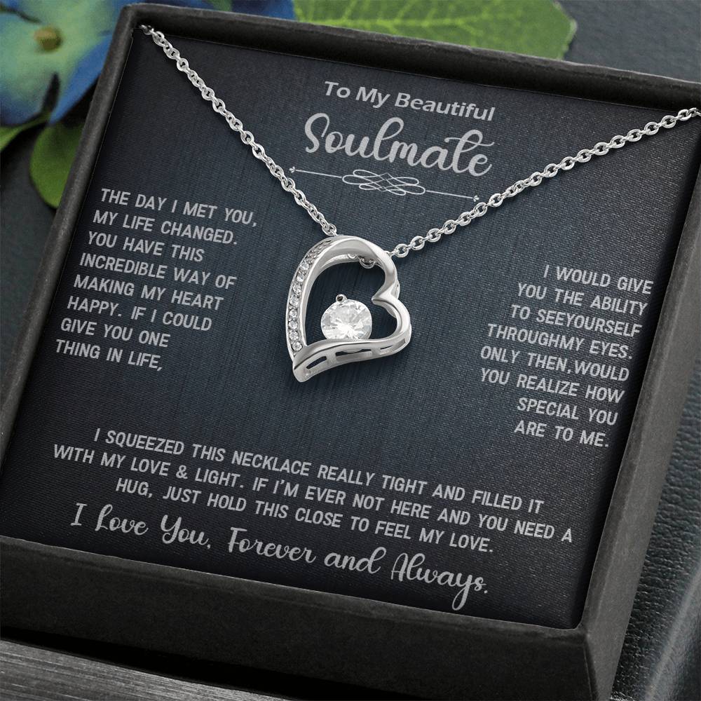 Forever Love Necklace Gift for Soulmate, Amazing Gift for Soulmate