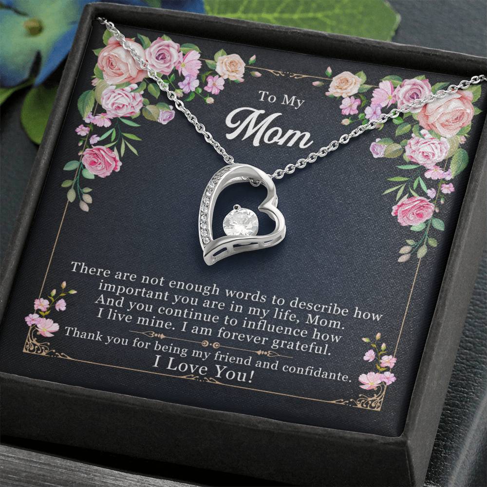 Best gift for Mom - Forever Love Necklace with On Demand Message Card