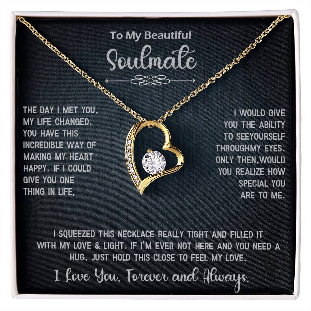 Forever Love Necklace Gift for Soulmate, Amazing Gift for Soulmate