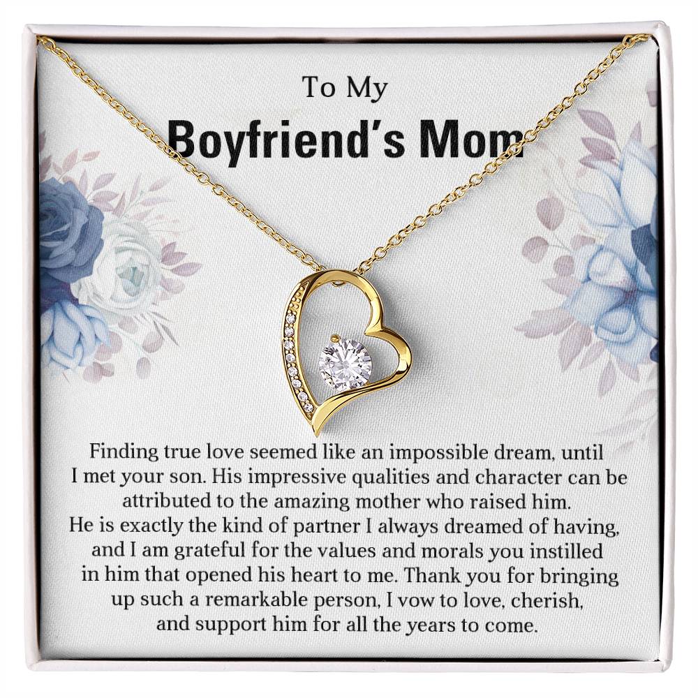TO MY BOYFRIEND'S MOM - HAPPY MOTHER'S DAY - Forever Love Necklace