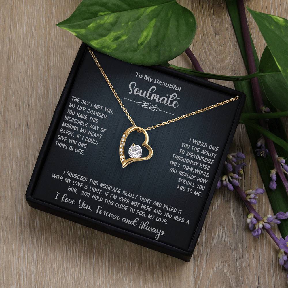 Forever Love Necklace Gift for Soulmate, Amazing Gift for Soulmate