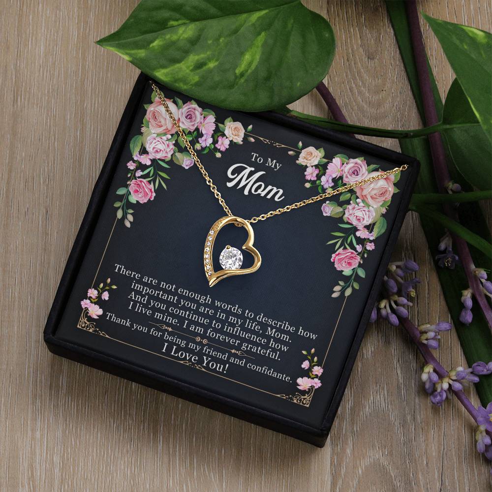 Best gift for Mom - Forever Love Necklace with On Demand Message Card