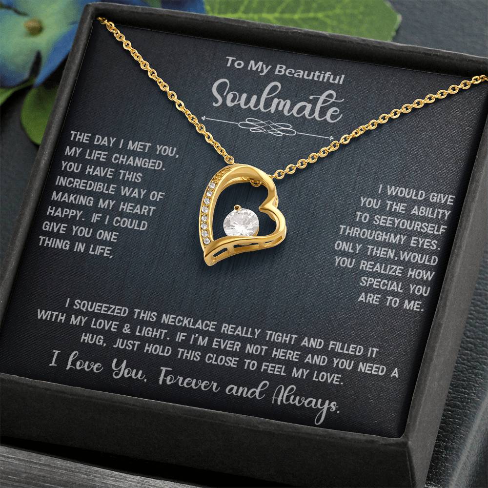 Forever Love Necklace Gift for Soulmate, Amazing Gift for Soulmate
