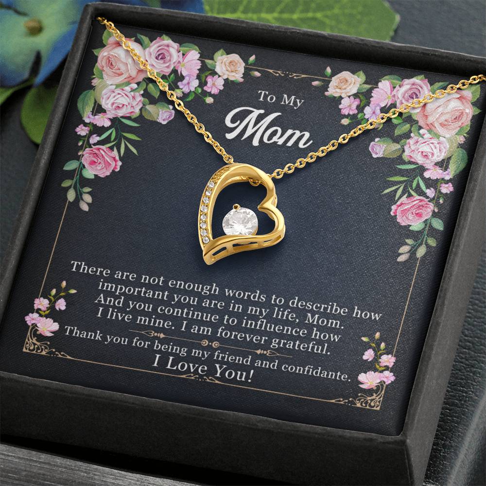 Best gift for Mom - Forever Love Necklace with On Demand Message Card