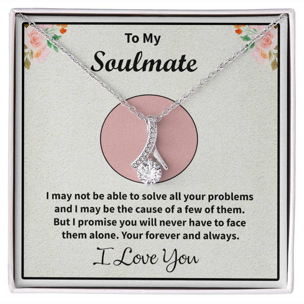 Alluring Beauty necklace, To My Soulmate Necklace, Valentine Gift For Her, Gift For Soulmate, Gift For Her