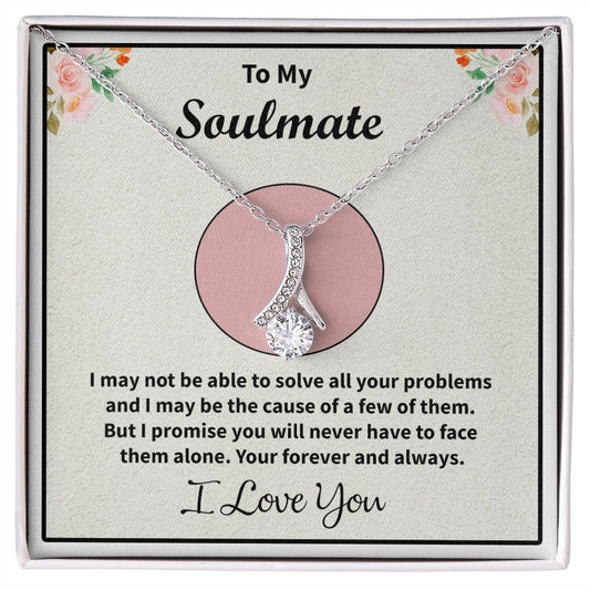 Alluring Beauty necklace, To My Soulmate Necklace, Valentine Gift For Her, Gift For Soulmate, Gift For Her