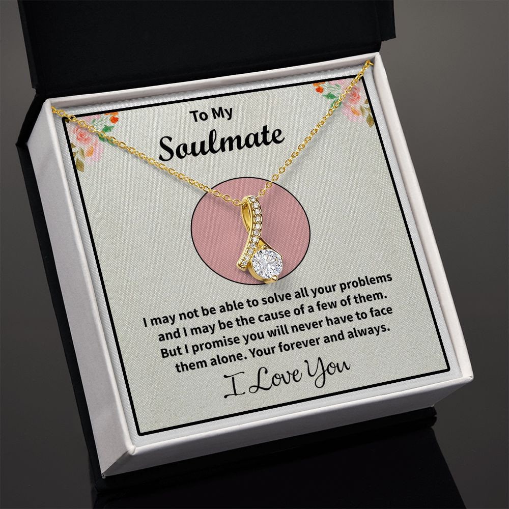 Alluring Beauty necklace, To My Soulmate Necklace, Valentine Gift For Her, Gift For Soulmate, Gift For Her