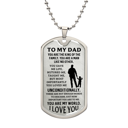 Father's Day Special Gift - Happy Father's Day - Dog Tag