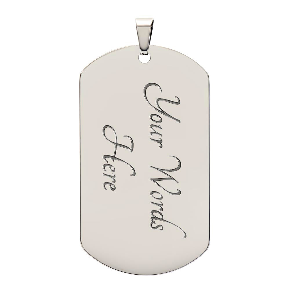 Father's Day Special Gift - Happy Father's Day - Dog Tag