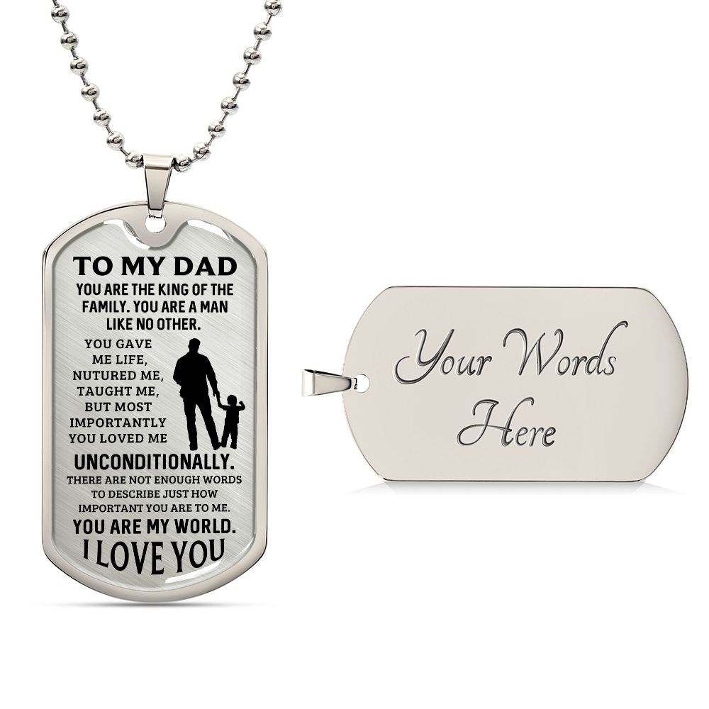 Father's Day Special Gift - Happy Father's Day - Dog Tag