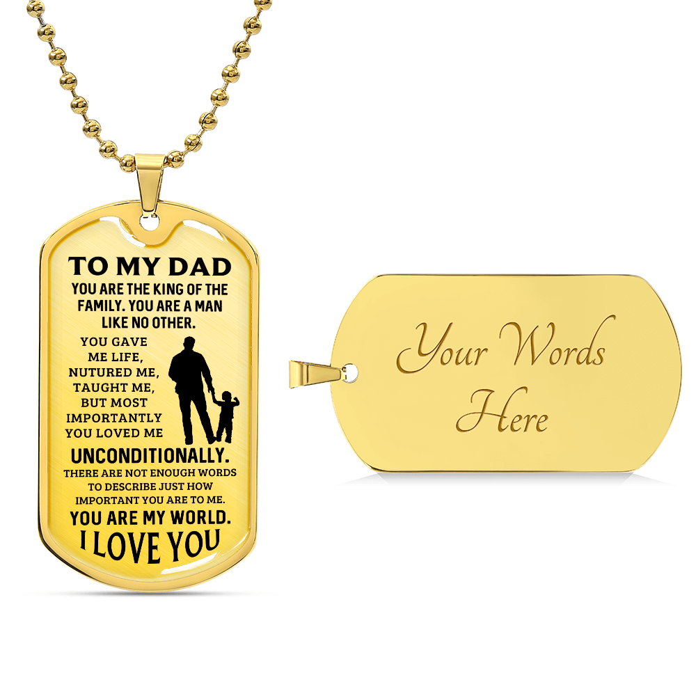 Father's Day Special Gift - Happy Father's Day - Dog Tag