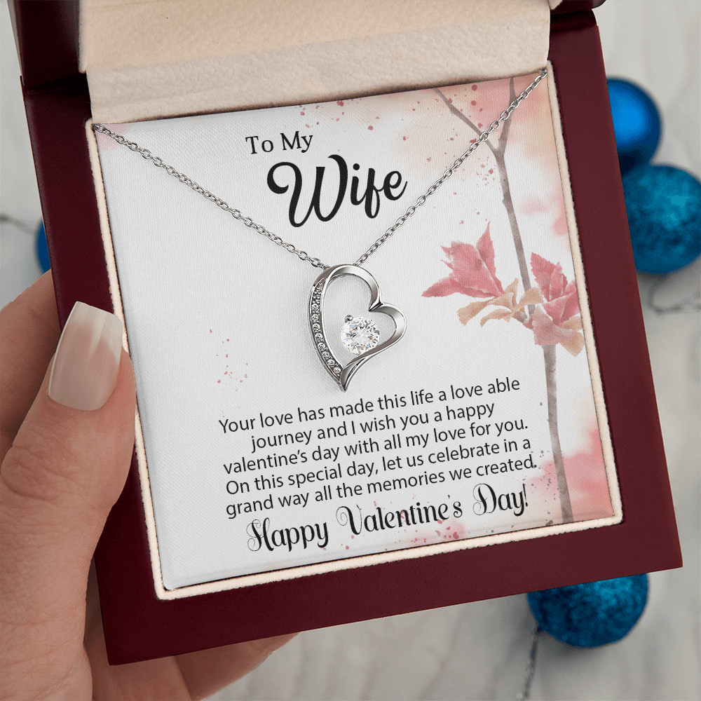 To My Wife - Best Gift For Valentine - Forever Love Necklace