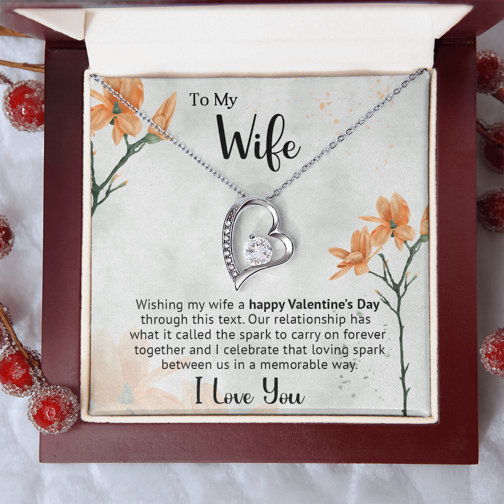 To My Gorgeous Wife - Best Gift For Valentine - Forever Love Necklace