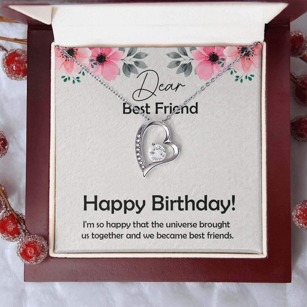 Amazing Birthday Gift for Best Friend,  Forever Love Necklace Gift For Best Friend