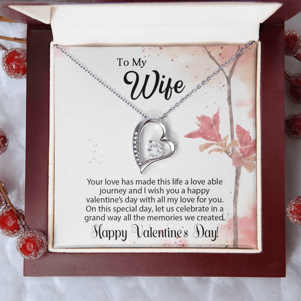 To My Wife - Best Gift For Valentine - Forever Love Necklace