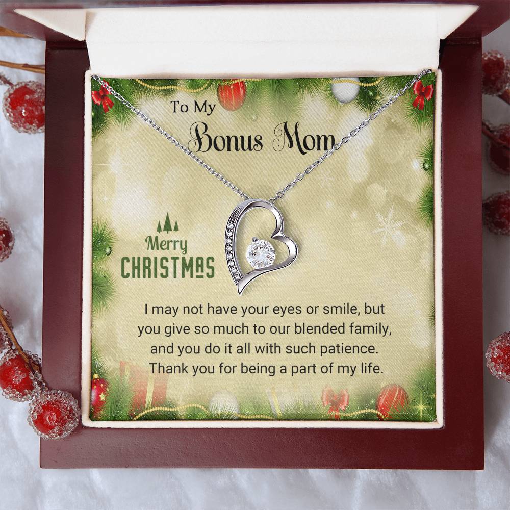 Bonus Mom - Eyes - Christmas Gift - Forever Love Necklace