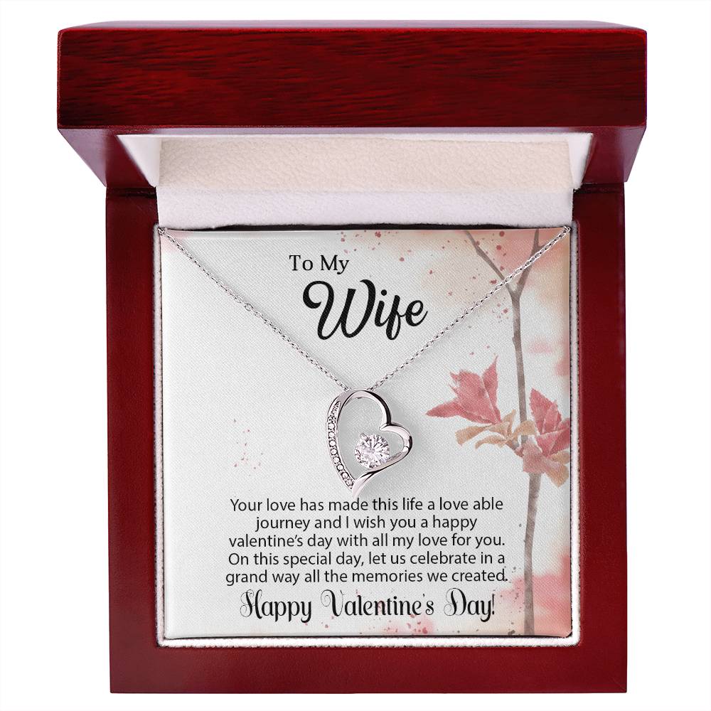 To My Wife - Best Gift For Valentine - Forever Love Necklace