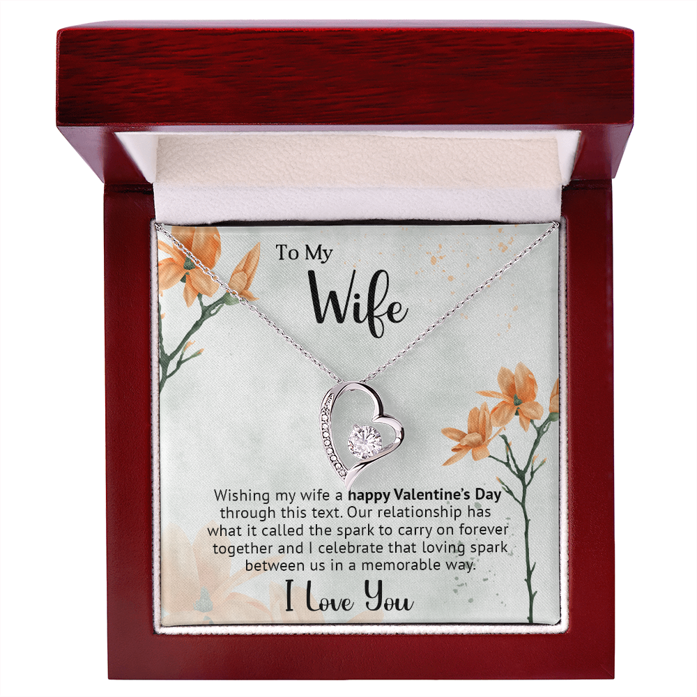 To My Gorgeous Wife - Best Gift For Valentine - Forever Love Necklace