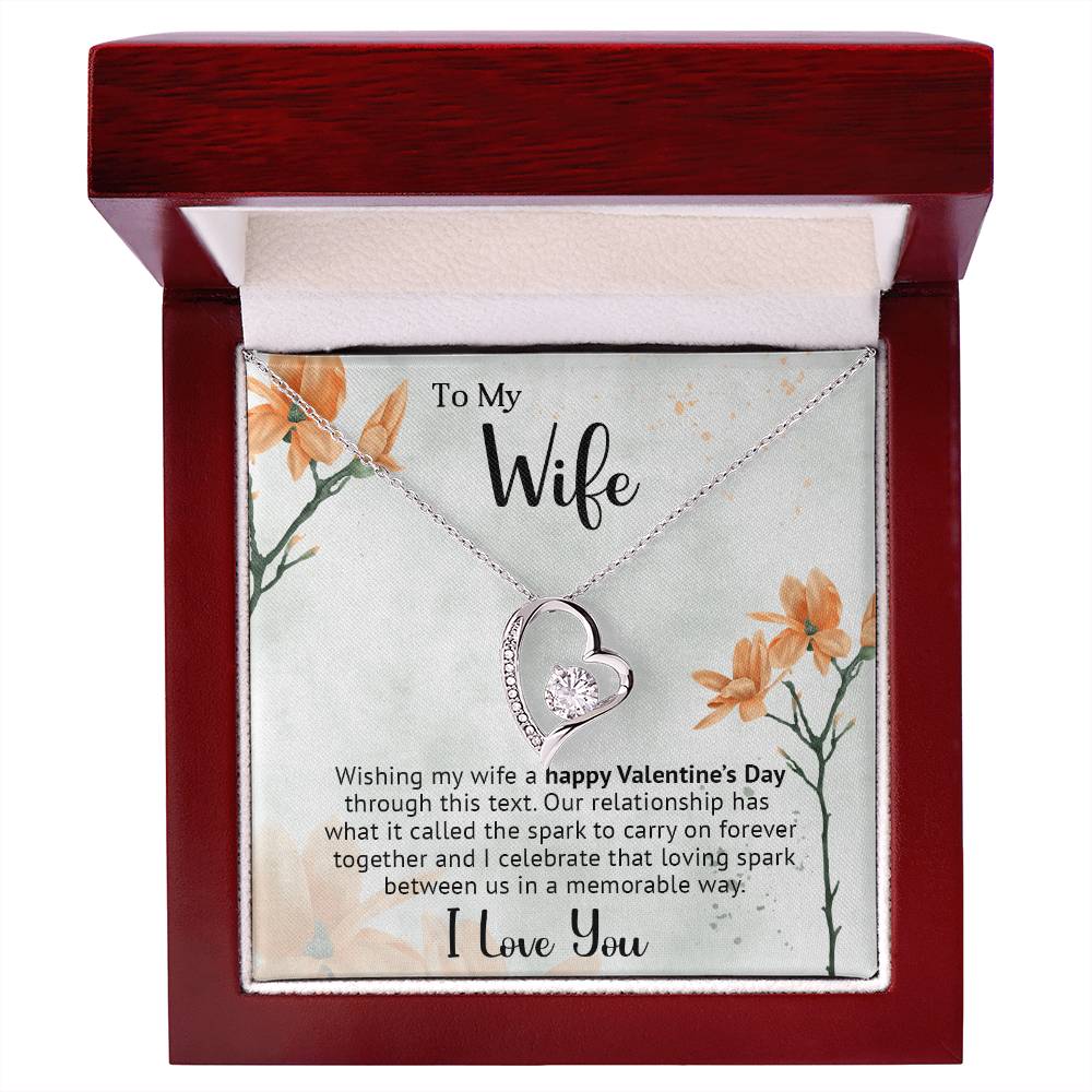 To My Wife - Best Gift For Valentine - Forever Love Necklace