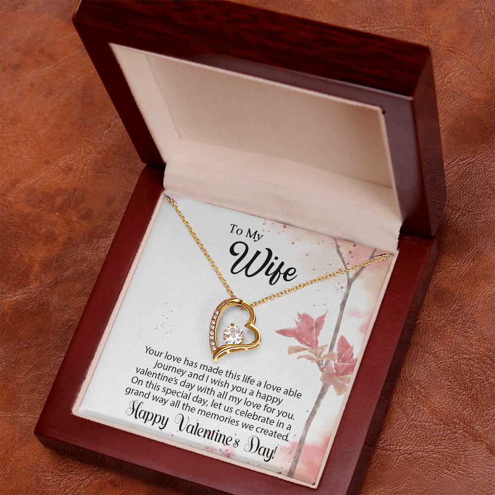 To My Wife - Best Gift For Valentine - Forever Love Necklace