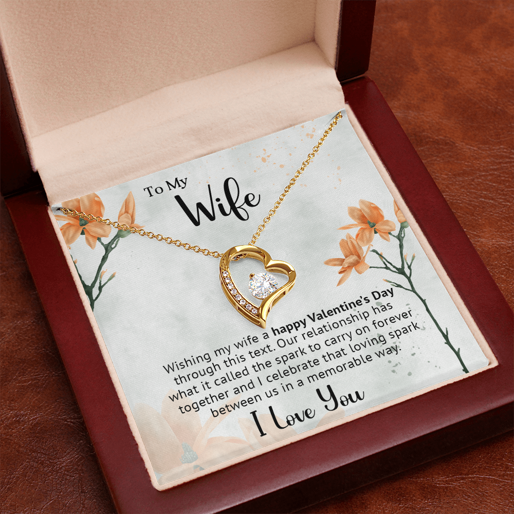 To My Gorgeous Wife - Best Gift For Valentine - Forever Love Necklace